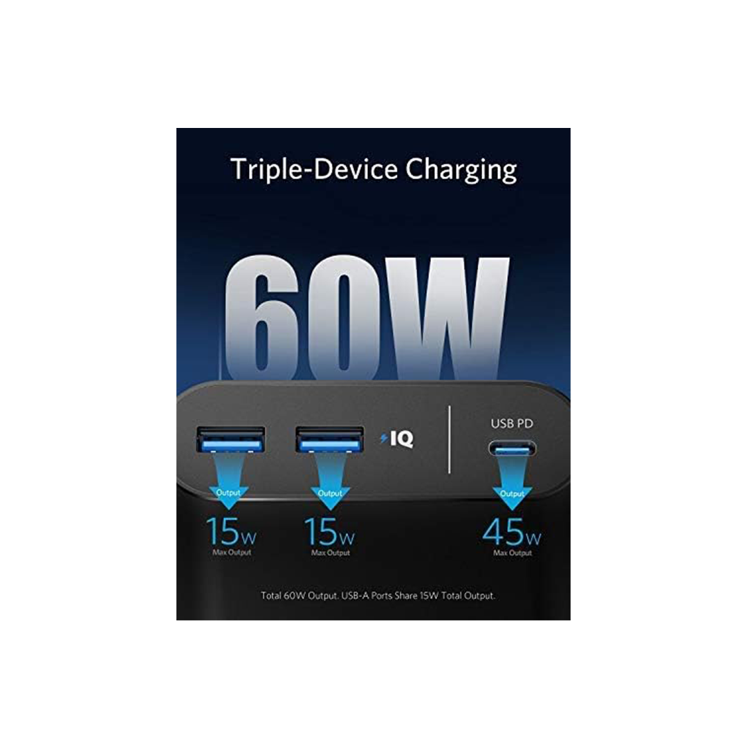 Anker Power Bank, PowerCore+ 26800 PD 45W with 30W PD Charger in Qatar Anker Power Bank, PowerCore+ 26800 PD 45W with 30W PD Charger in Qatar